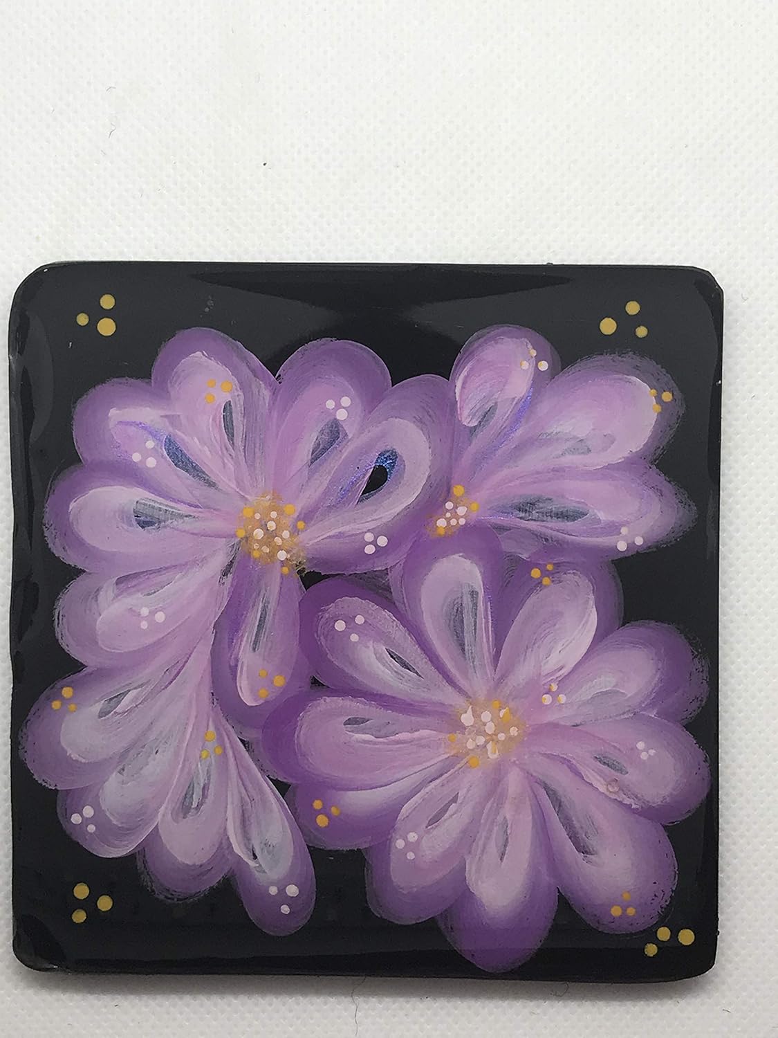 Wooden flower coasters hand painted coasters Hand