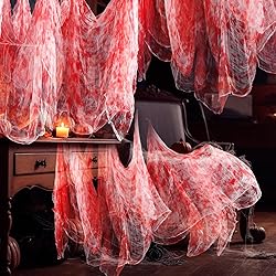 Boao Halloween Cheese cloth 85 x 197 Inch Bloody