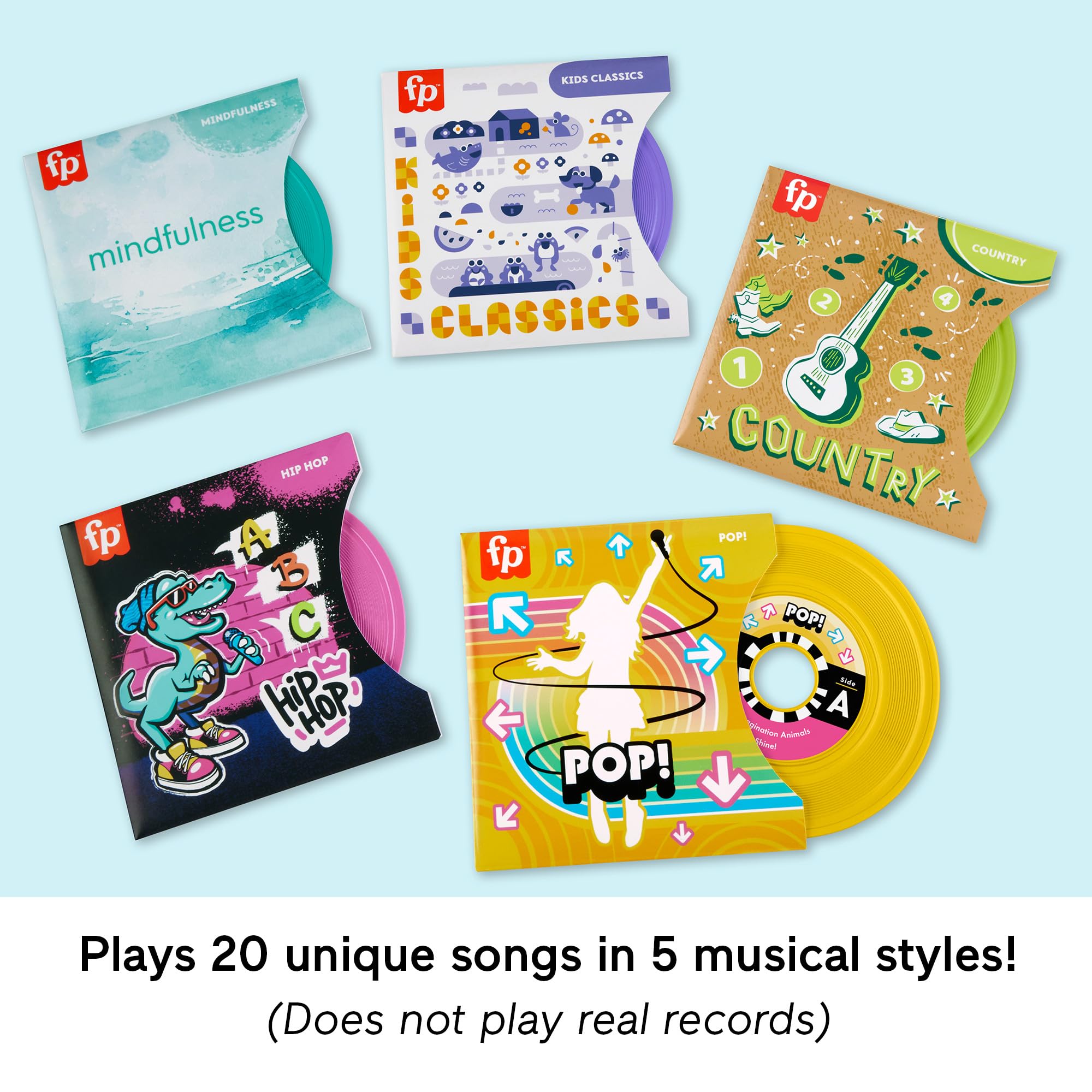 Fisher-Price Musical Toy, Rockin’ Record Player for Preschool Pretend Play for Kids Ages 3+ Year