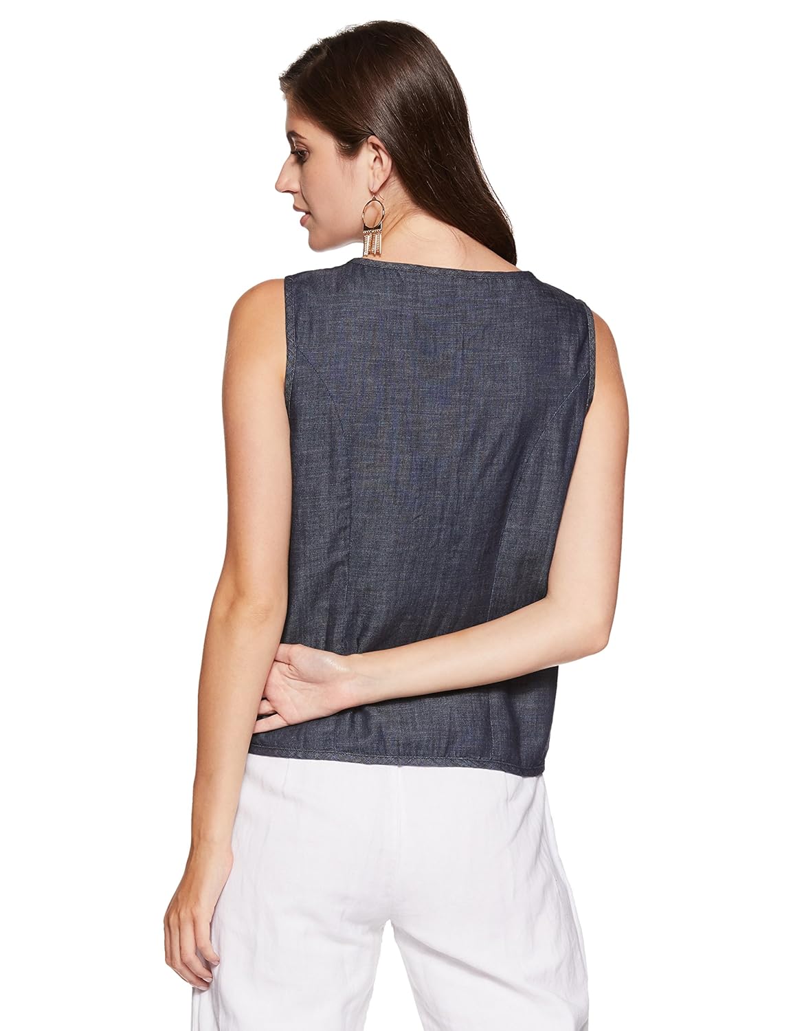 aurelia women's denim blouson gilet