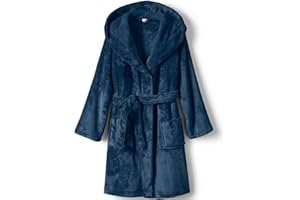 Lands' End Kids Hooded Fleece Solid Robe