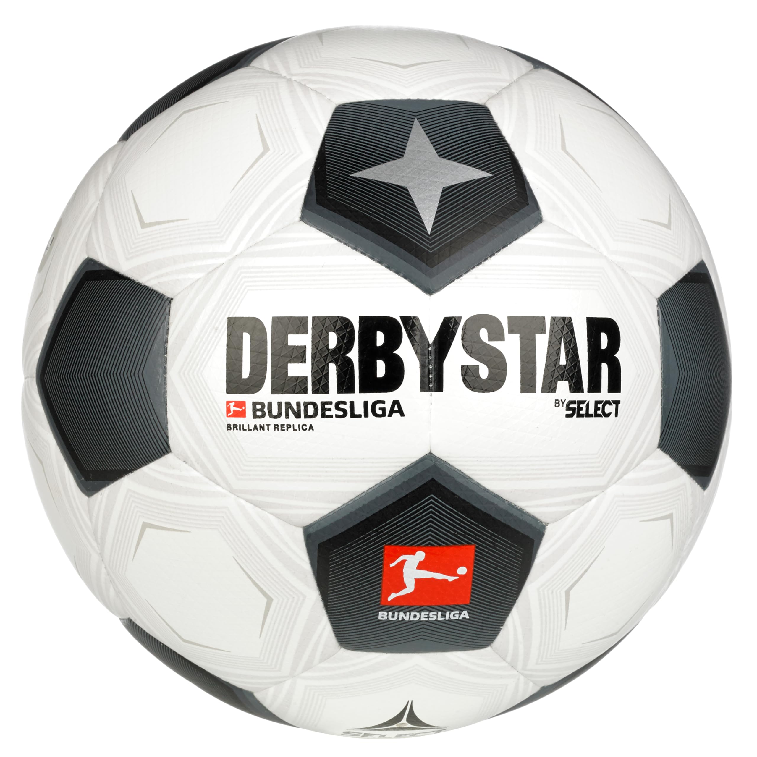 Derbystar Unisex - Adult Bundesliga Brilliant Replica Classic v23 Football, White, 5