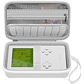 Againmore Hard Case Compatible with Analogue Pocket Handheld Game Console, Portable Mini Game Player Storage Bag for Video Games Cards, Charging Cable and Accessories (Box Only)-White