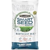 Pennington Smart Seed Northeast Mix 20lb, Grass Seeds for Lawn | Fall Grass Seeds for Lawn, Tall Fescue, Perennial Ryegrass, Kentucky Bluegrass Mix, 4 to 6 Hours Sun, 8 to 14 Days