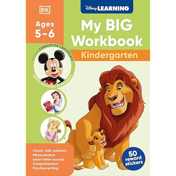 Disney Learning Big Workbook Grade 1: Math & English Workbook for