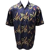 Bamboo Cay Men's Larissa Bamboos Supima Cotton Hawaiian Shirt