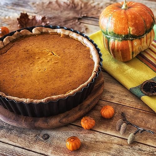 Kazozobi Pack Nonstick Tart Pan, Quiche Pan, Carbon Steel Deep-dish Pie  Pan with Removable Loose Bottom - Main Image