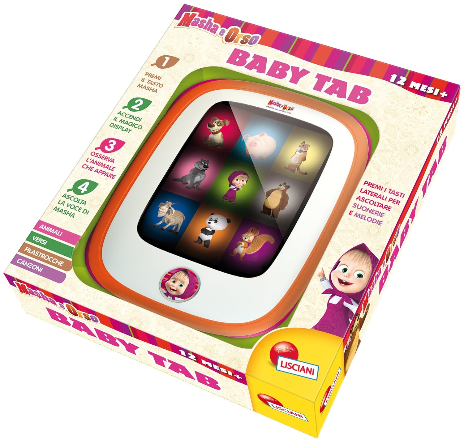 Lisciani Giochi Masha e Orso Baby Tab Multicolore Amazon Giochi e giocattoli