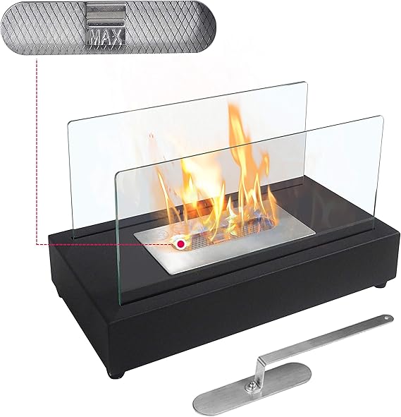 Amazon.com: ATR ART TO REAL Upgrades - Chimenea rectangular de mesa de