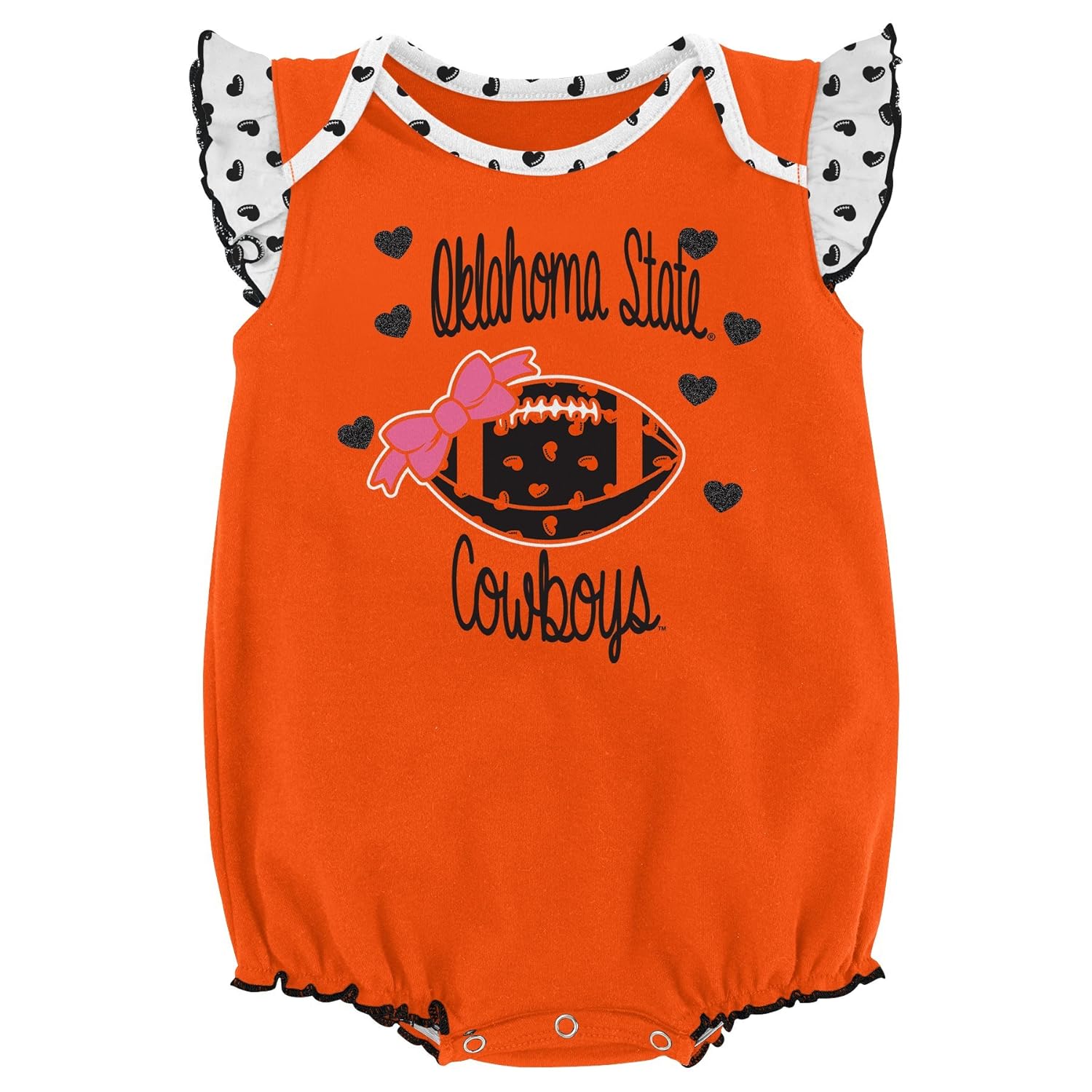 NCAA by Outerstuff NCAA boys Heart Fan 2 Piece Onesie Set