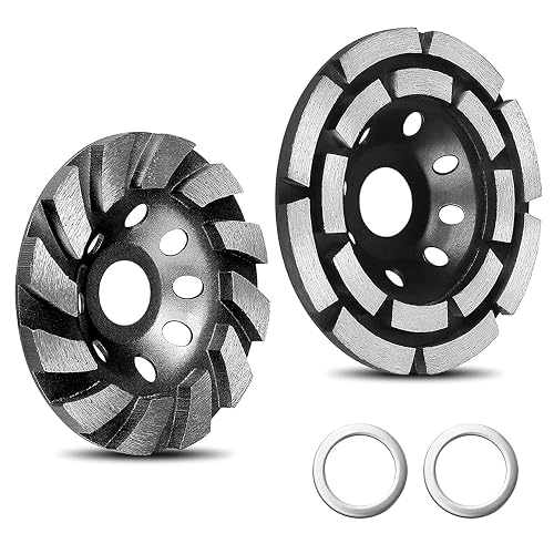 3 Pack 4 Inch Concrete Grinding Wheel 12 Segs Heavy Duty Diamond Cup Wheels For Angle Grinder