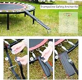 Delex Heavy Duty Trampoline Anchor Kit 4x Ground Stakes 40cm Galvanized view 5