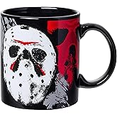 Silver Buffalo Friday the 13th I Wish It Was Friday Horror Ceramic Mug, 20 Ounces