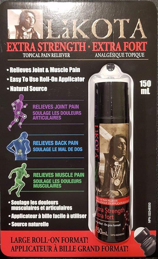 Lakota Extra Strength Topical Pain Reliever (RollOn Applicator) 150mL