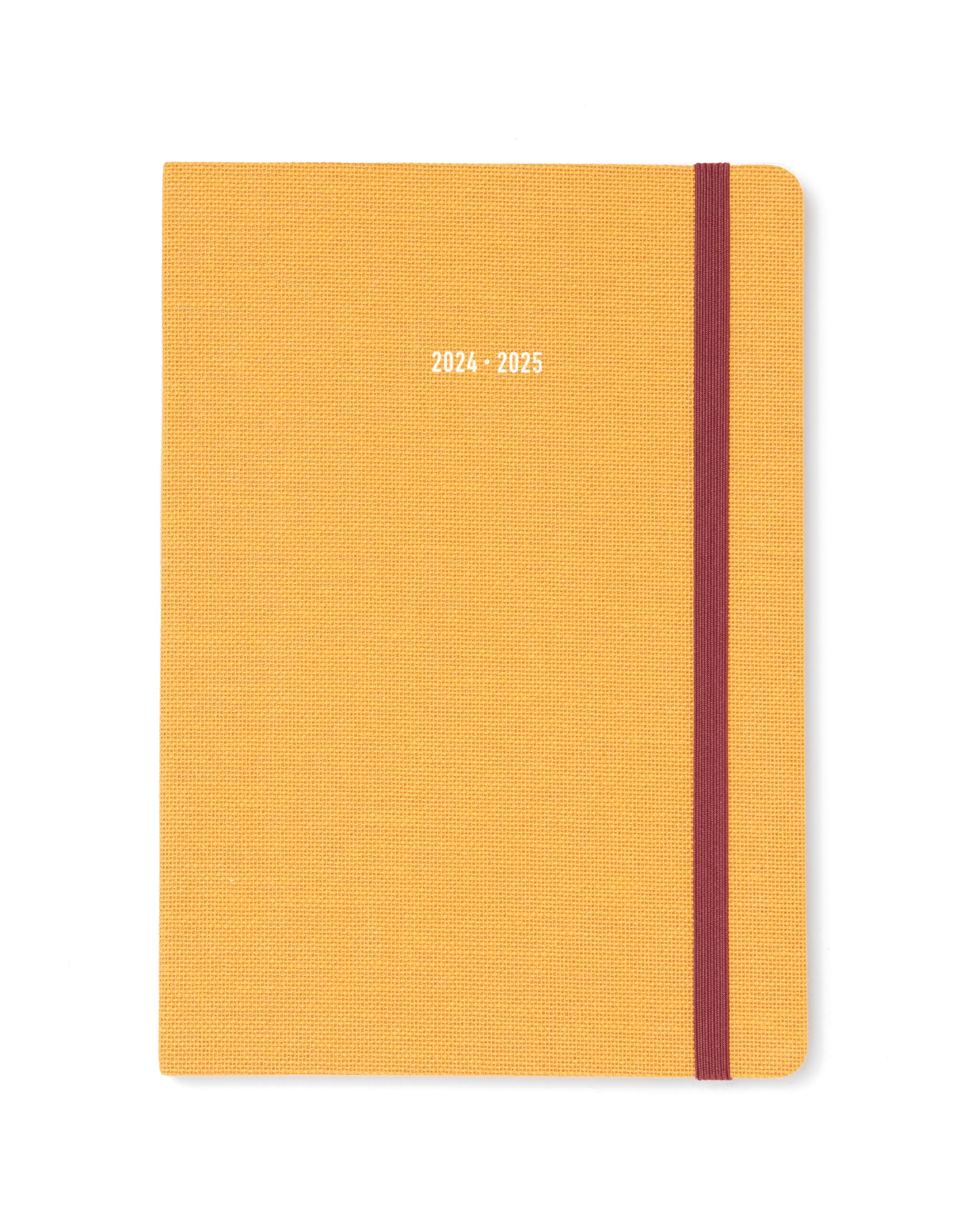 Letts of London Raw A5 academic 2024/2025 week to view diary - mustard