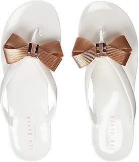 ted baker white flip flops