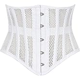 Heavy Duty Underbust Steel Boned Waist Trainer Cincnher Womens Waspie Mesh Corset