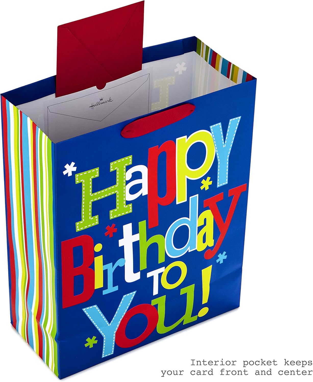 Hallmark 15" Extra Large Gift Bag with Tissue Paper for Birthday (Happy Birthday to You!): Kitchen & Dining