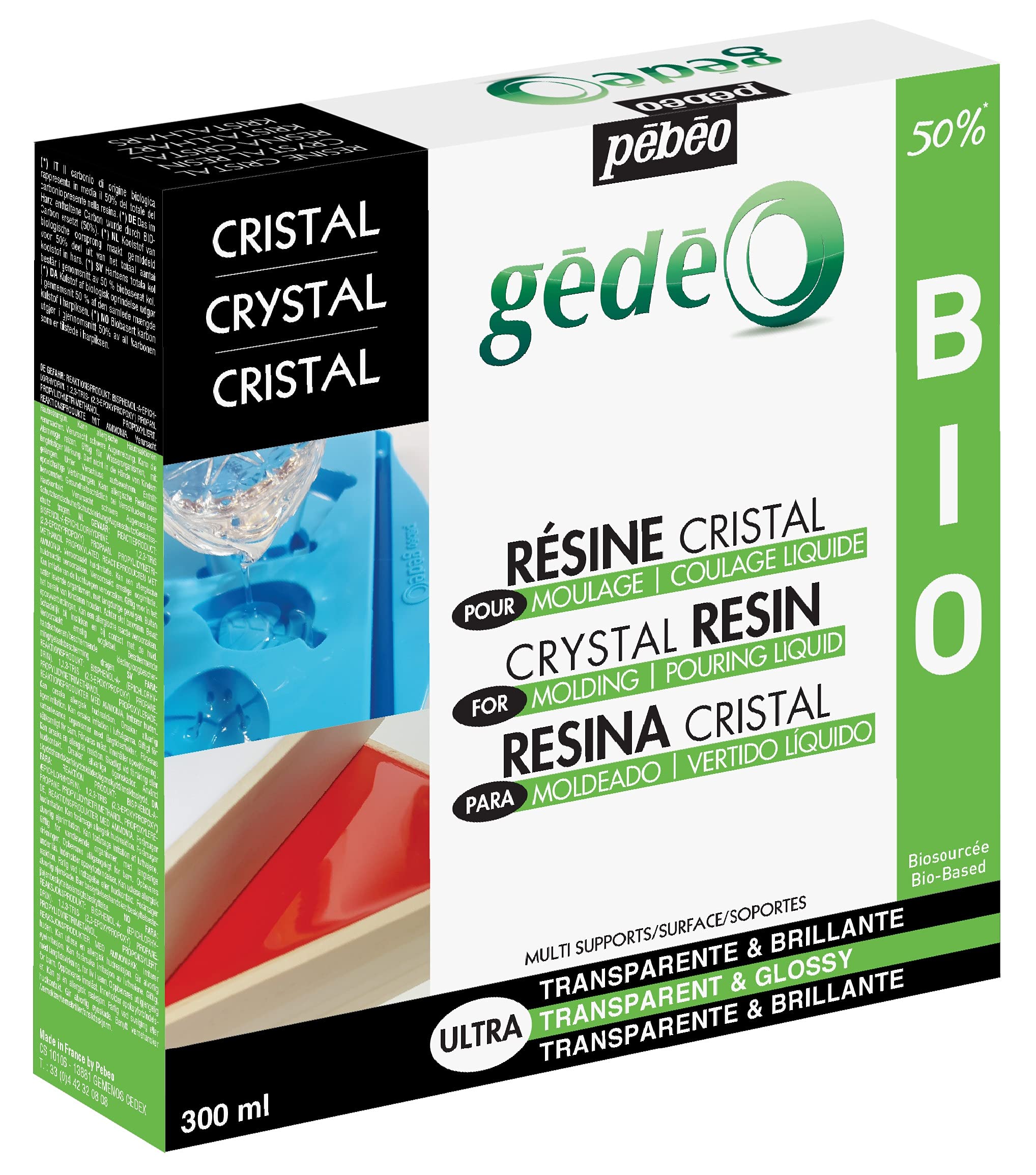 Pebeo Bio-Resin, 16x16x4cm,766142