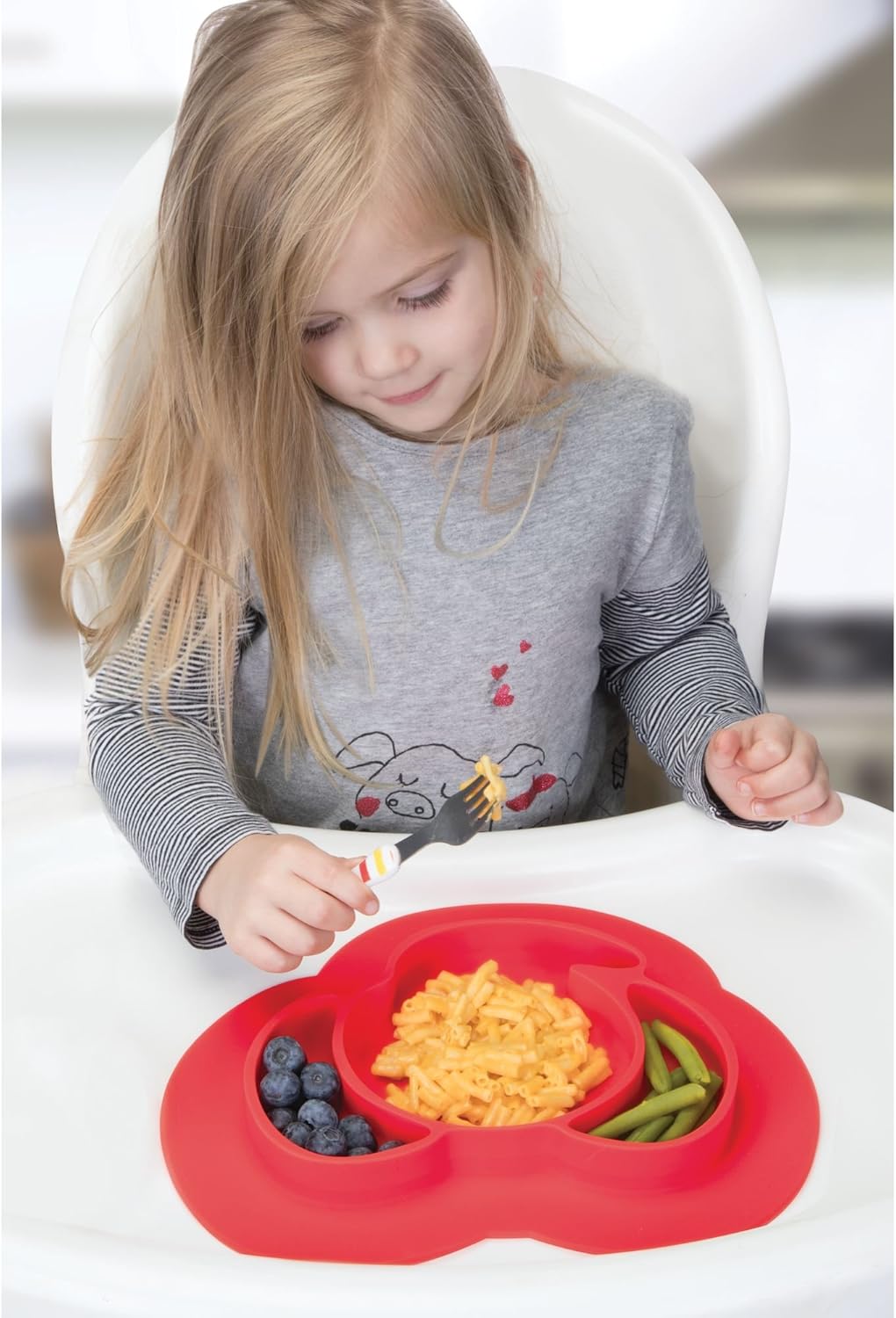 Set De Table Enfant Antiderapant En Silicone Interdesign Idjr Assiette Bebe Assiette Ventouse Avec Motif D Elephant Vert Citron Couteaux Et Ustensiles De Cuisine Cuisine Maison Helpacreche Co Za