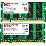 Komputerbay 8 GB (2 x 4GB) PC2-6400 DDR2-800 SoDIMM Dual Channel Laptop Memory Kit