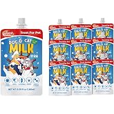 SuperPaw Pet Milk &ndash; Lactose-Free Dog &amp; Cat Milk for All Breeds and Ages, Easy to Digest, Liquid Formula for Sensitive Stomachs, Nutrient-Rich &ndash; 10 Pack (60.87oz)