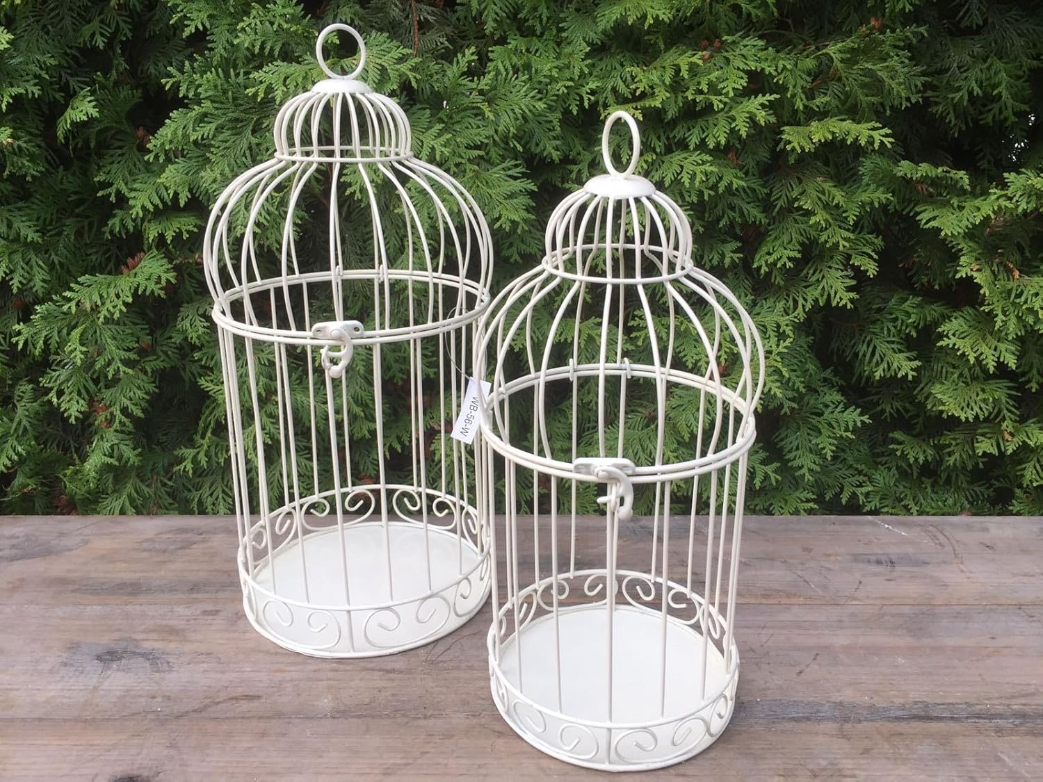 Deko Vogelkäfig Pflanzkäfig Vogelbauer Pflanzkorb Hängekorb Shabby 32x22x14cm