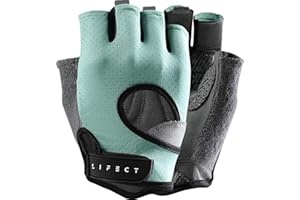 LIFECT Freedom Workout Gloves, Knuckle Weight Lifting Shorty Fingerless Gloves with Curved Open Back, for Powerlifting, Gym, Women and Men