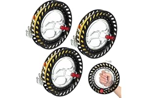 Aoriher 3 Pcs Kite String with Reel 7 Inch Dia Kite Reel Winder Grip Wheel with Flying Line String Flying Tools with Lock for Kids Adults(Black)