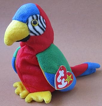 jabber the parrot beanie baby