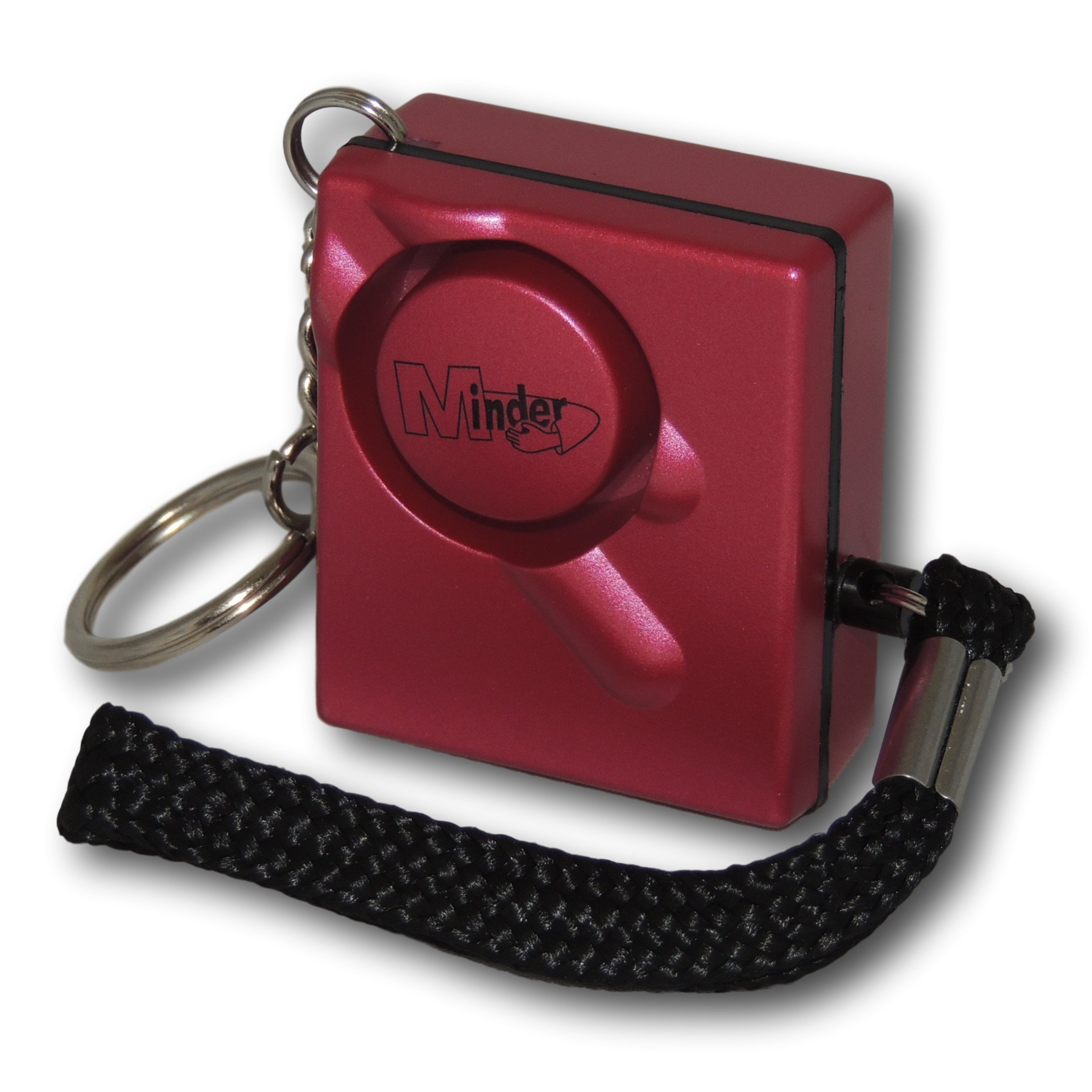 Minder® 140db Police Approved Mini Minder Loud Personal Staff Panic Rape Attack Safety Security Alarm Keyring - Secured by Design Approved (Police Preferred Specification) (Hot Pink)