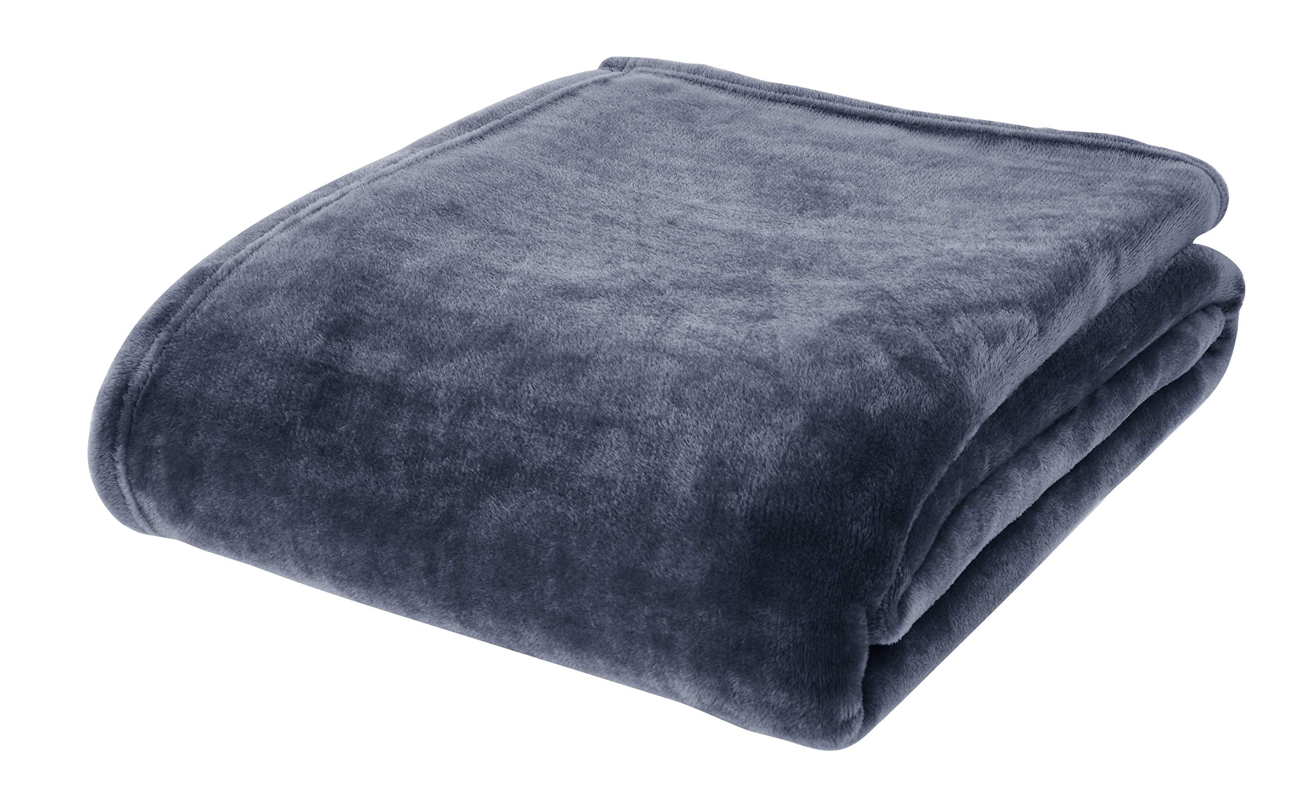 Catherine LansfieldExtra Large Raschel Velvet Touch 200X240cm Throw Navy