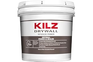 KILZ DRYWALL Primer & Sealer, Interior, Flat White, 2 Gallon