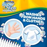 CRAYOLA SuperTips Washable Markers 50 Pack Assorted Colours Felt Tip Kids 3+ view 5
