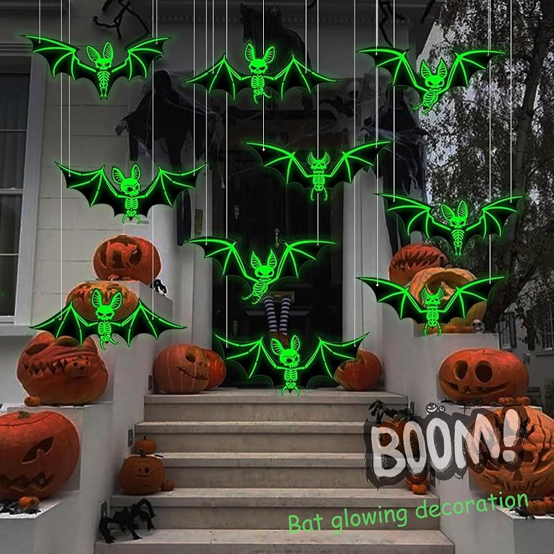 Halloween Decoracion Contiene 10 Adornos Murciélago — foto 5 de 7