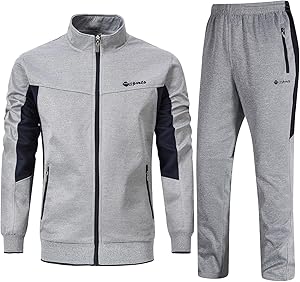 Rdruko Jogginganzug Herren Set Trainingsanzug Sportanzug Langarm Freizeitanzug Männer Tracksuit für Fußball Gym