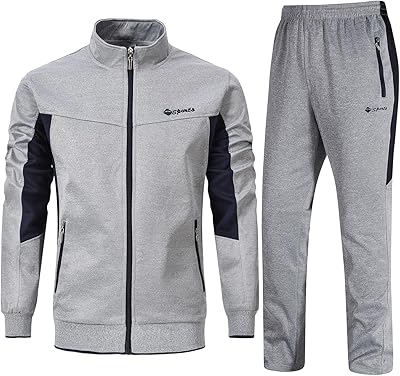Rdruko Jogginganzug Herren Set Trainingsanzug Sportanzug Langarm Freizeitanzug Männer Tracksuit für Fußball Gym