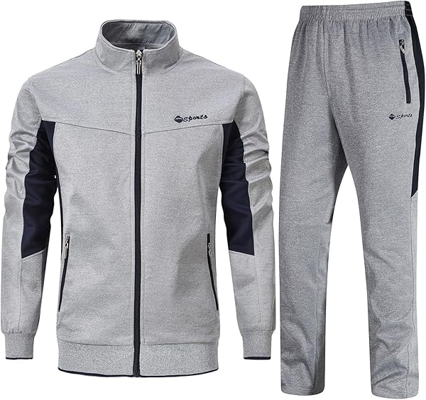Rdruko Jogginganzug Herren Set Trainingsanzug Sportanzug Langarm Freizeitanzug Männer Tracksuit für Fußball Gym