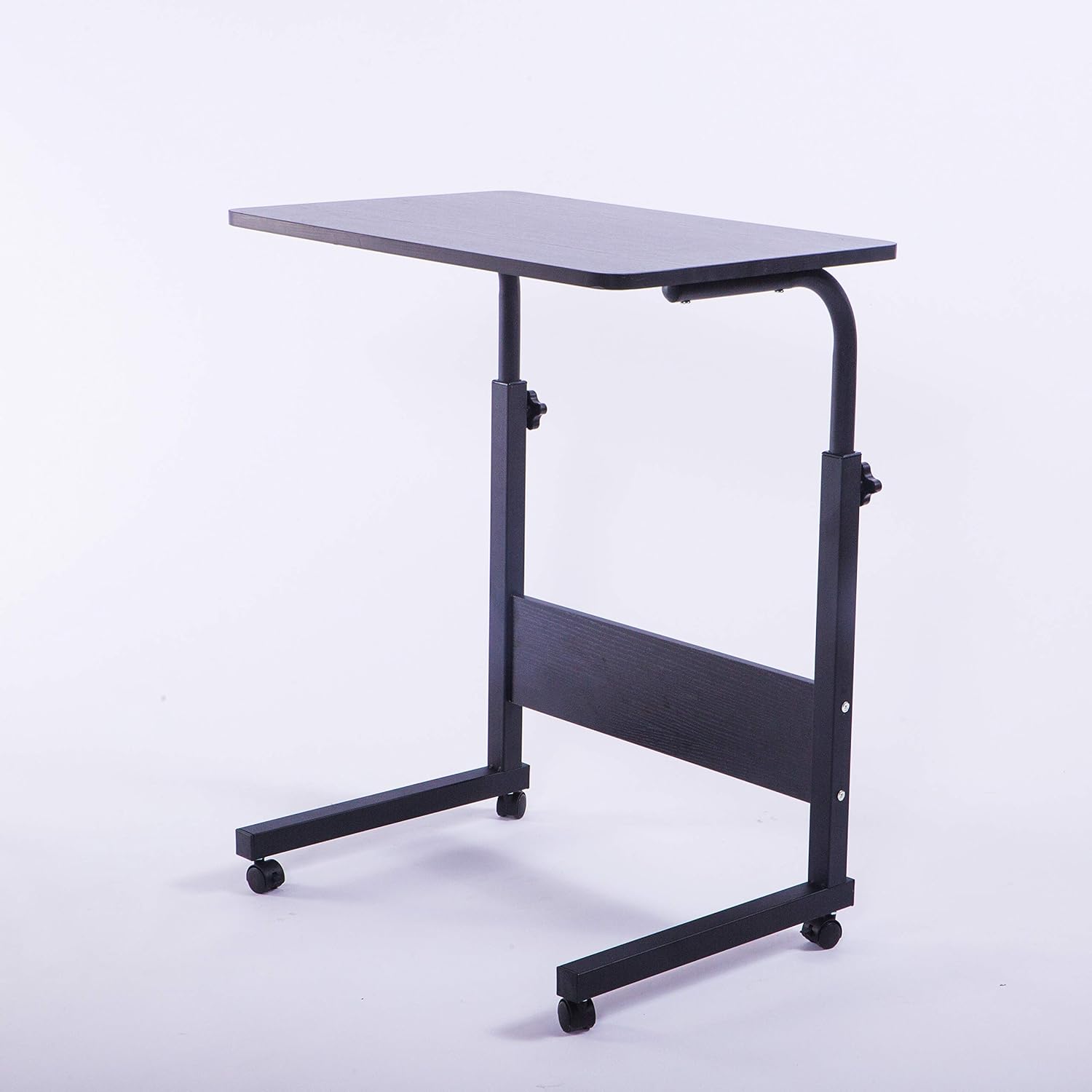 Laptop Cart 23.6" Mobile Table Fancasa Movable Portable Adjustable Notebook Computer Stand with Wheels (Black): Home Audio & Theater