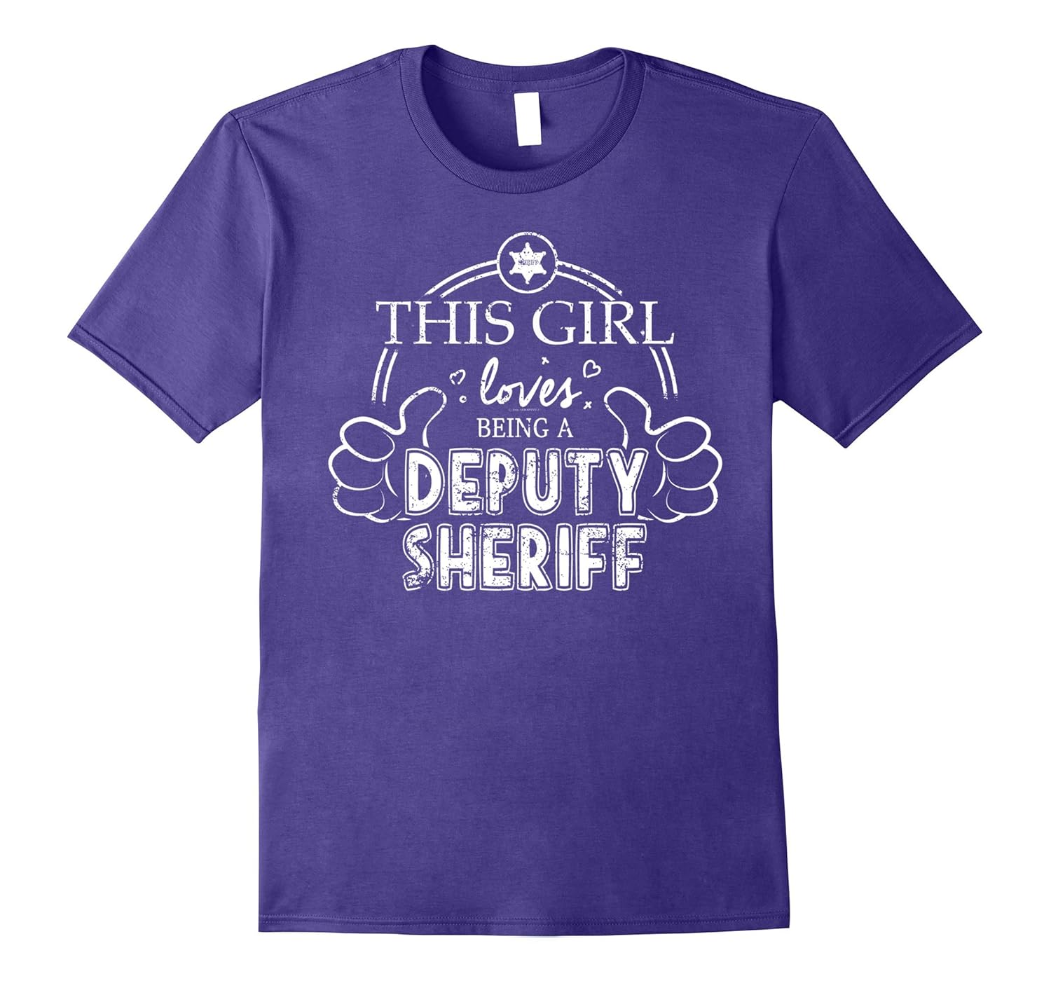 Funny Girl Loves Being A Deputy Sheriff Shirt-Rose