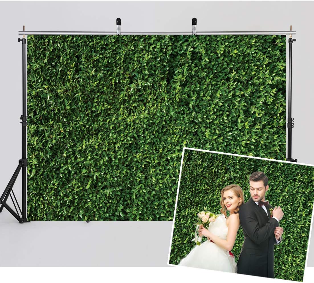 WOLADA 7x5ft Green Leaves Backdrops Microfiber Nature Leaf Backdrop