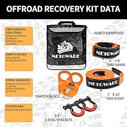 METOWARE Offroad Recovery Kit - 3" x8' Tree