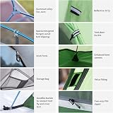 Naturehike Cloud-Up 2 Ultralight Tent 2 Person 210T Green Upgrade view 7