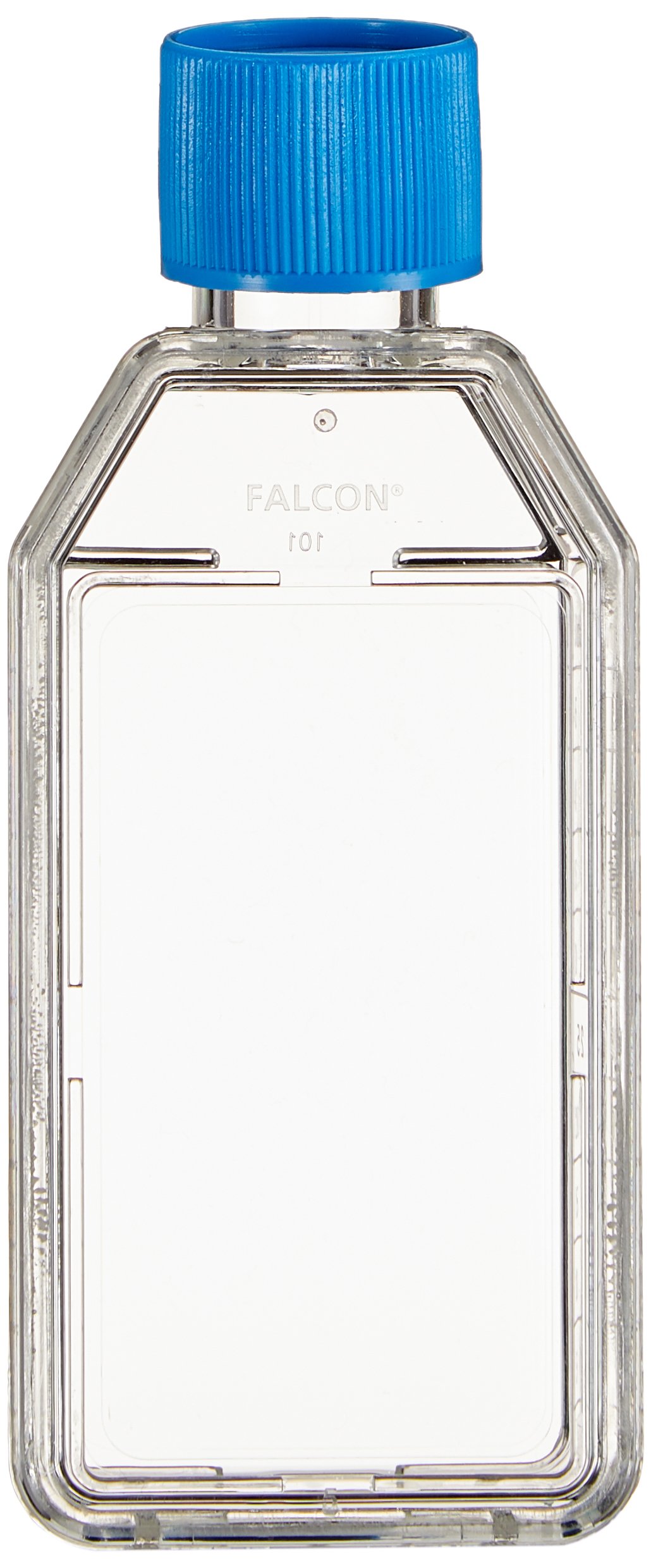 Corning Falcon 353014 Rectangular Canted Neck Cell Culture Flask with Blue Plug Seal Screw Cap 25 cm²