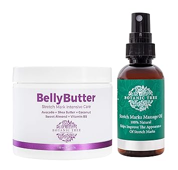 Amazon Com Botanic Tree Stretch Mark Remover Cream Intensive Care Stretch Marks Removal Belly Butter Stretch Mark Oil Set Organic Cocoa Butter Stretch Mark Prevention Cream For Pregnancy And Postpartum Beauty