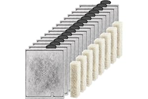 SWITIOR Large Aquarium Fish Tank Filter Cartridges with Filter Pad, Compatible with Aqueon QuietFlow Filter LED PRO Size 20,30,50,75/Power Filter Size 20,30,50,55/75, E Internal Size 40 Canister Filter