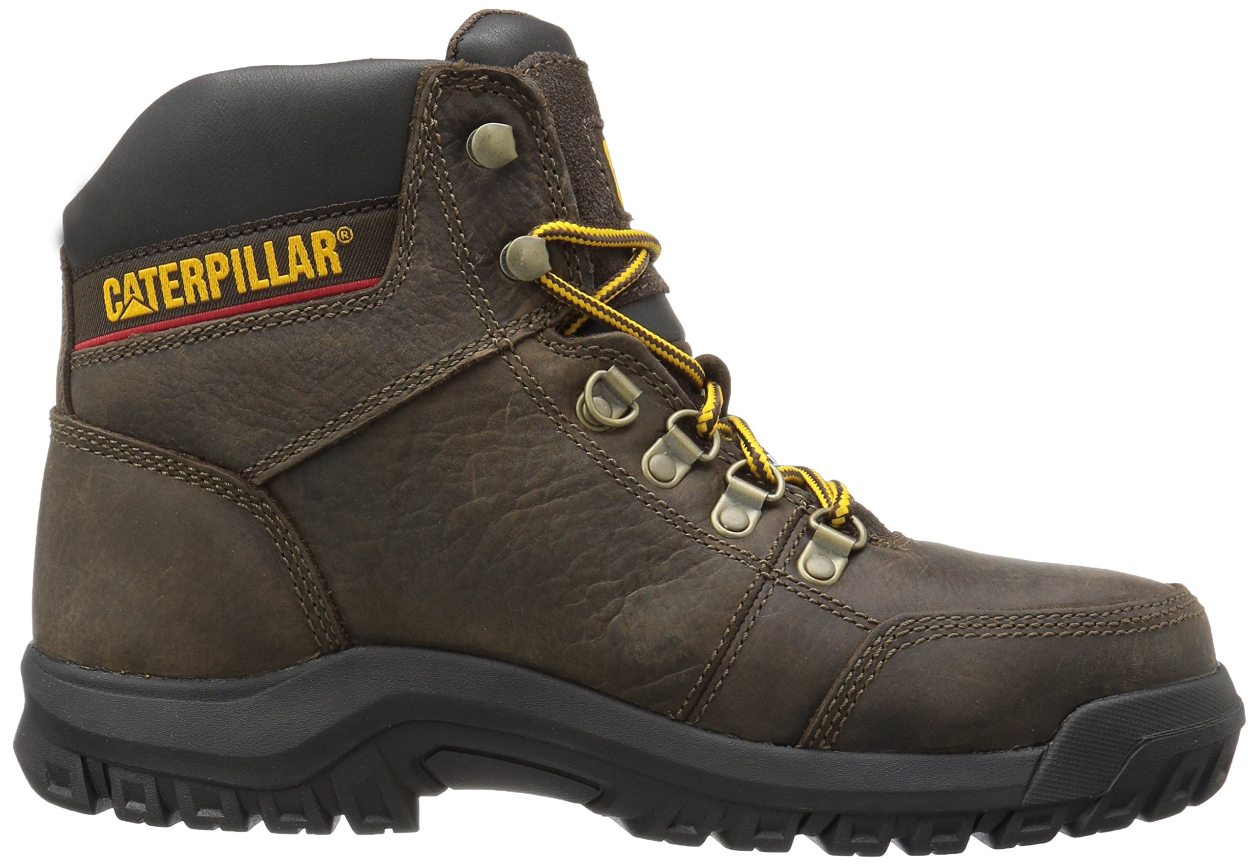 Caterpillar Men's Outline Steel Toe Work Boot, Seal Brown, 11.5 W US on