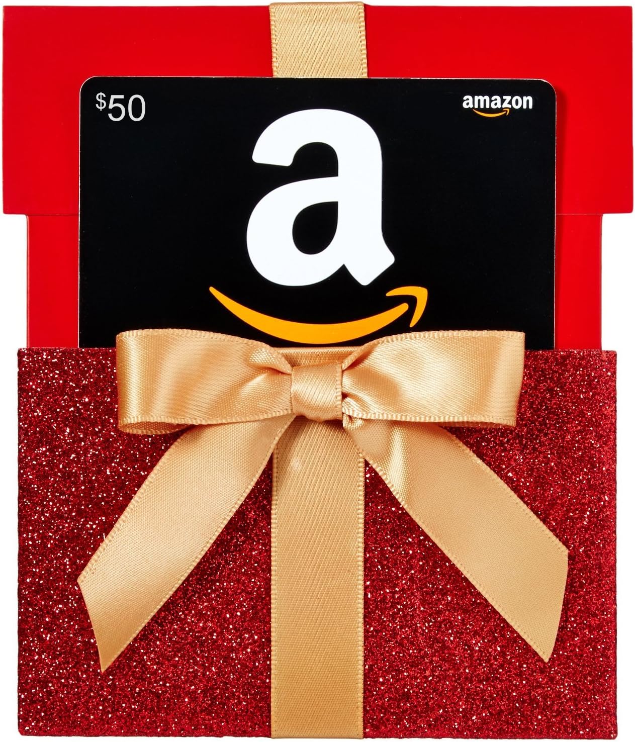 Carte cadeau Amazon, dans une Reveal rouge (design classique de cartes noires). Amazon.ca