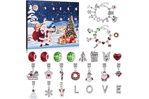 WUCENZI Advent Calendar 2023 Girl Jewelry Making Kit Bracelet Children Christmas Countdown Calendar