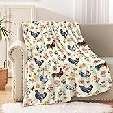 Watercolor Chicken Throw Blanket is Super Soft and Warm,The Lightweight Flannel Blanket is for All-Season Use,A Great Choice for Gifts 40"x30"for Pet